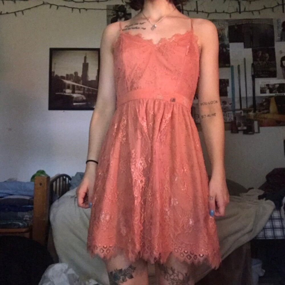 DAMAGED forever 21 lace dress for upcycling